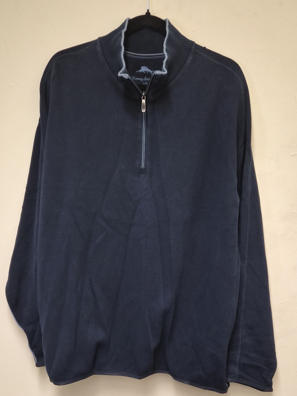 Tommy Bahama Navy Half-Zip Pullover Sweater Size L